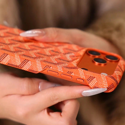 Luxury Textured Orange iPhone Case – Shockproof Stylish Protective Cover-s2 mysite