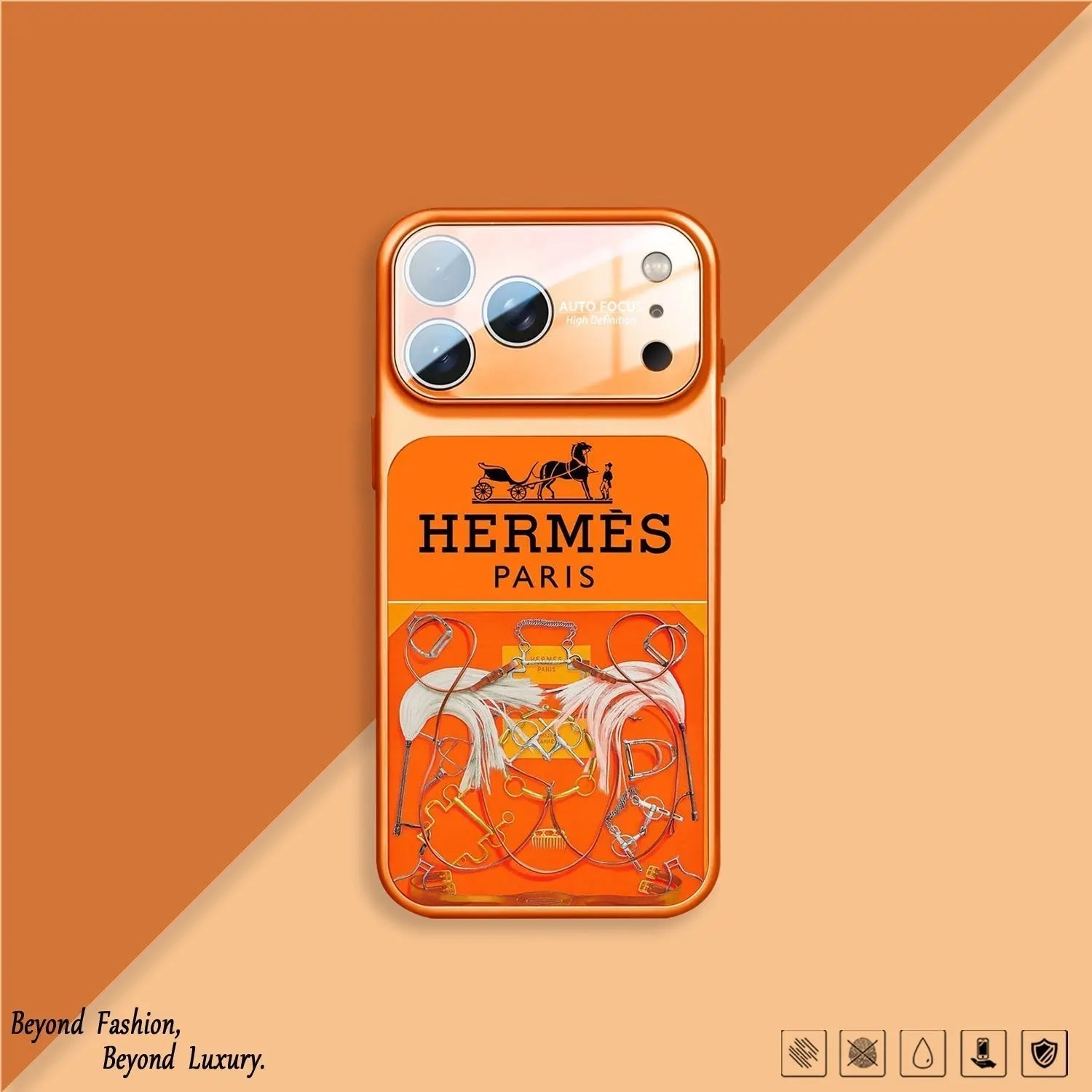 H Luxury Orange Series iPhone Case-s2 mysite