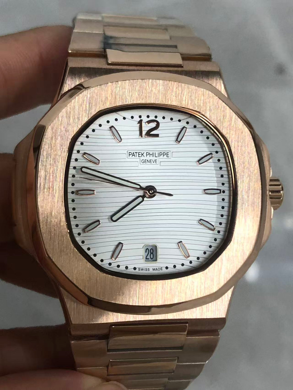Replica 7118/1R-001 Stainless Steel Automatic Mechanical Watch 35mm