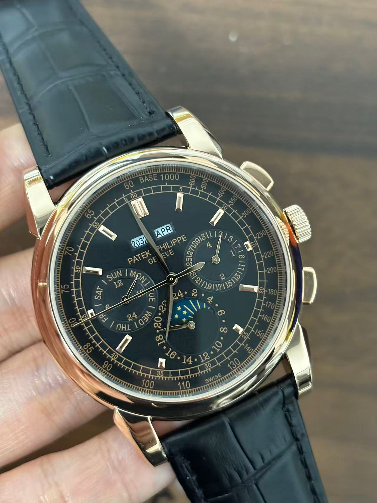 Replica Leather Stainless Steel Automatic Mechanical Watch 40mm