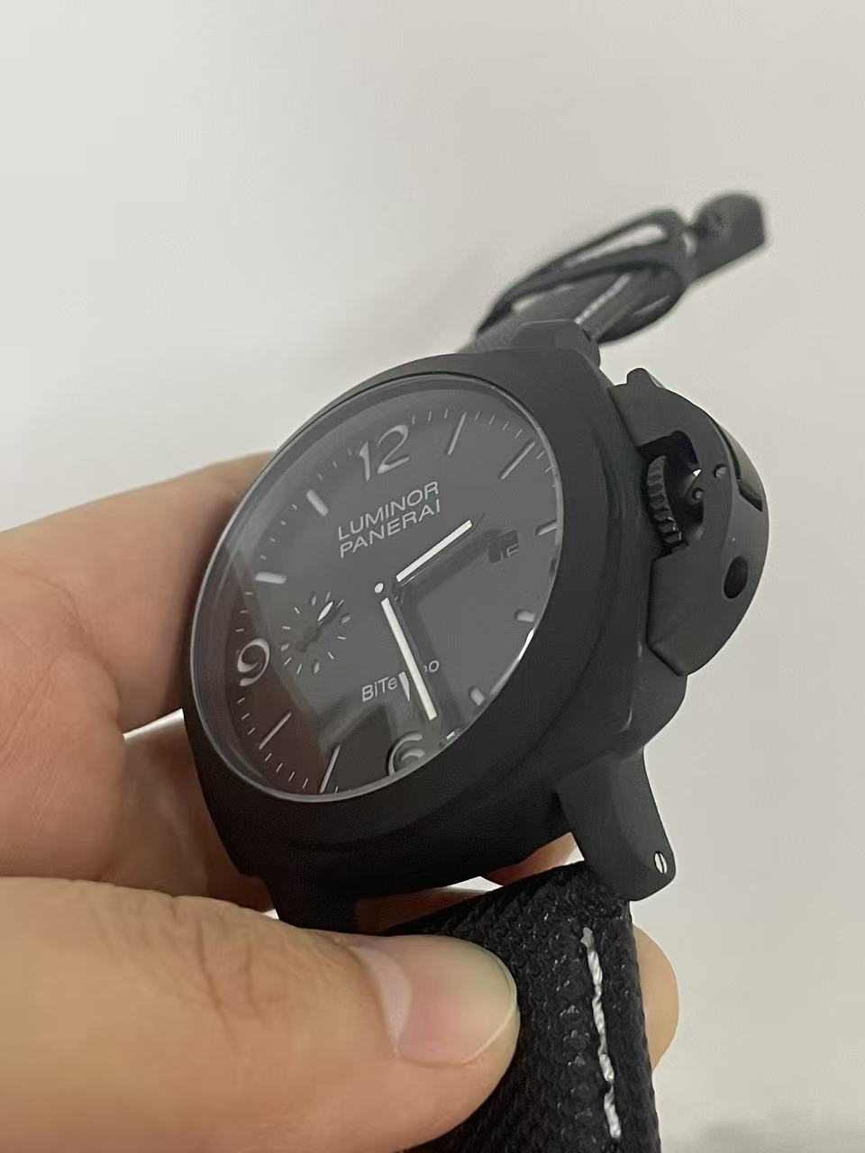 904l LUMINOR Stainless Steel Automatic Mechanical Watch Leather Strap Mens Watches 45MM
