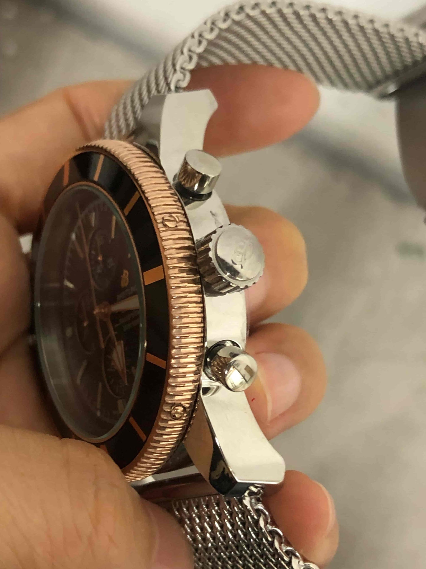 Replica Stainless Steel Japanese Vk Quartz Movement Watch  BL191