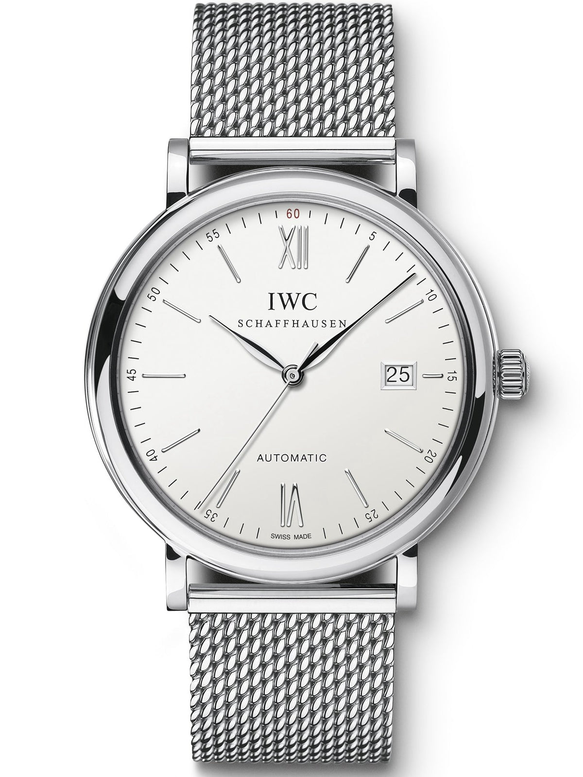 Replica Portofino Automatic IW356505 Steel White Dial Milanese Mesh Bracelet 40mm
