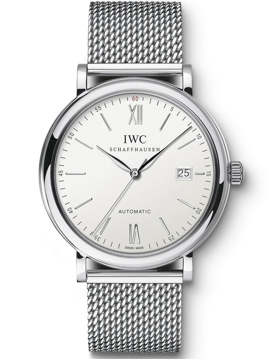 Replica Portofino Automatic IW356505 Steel White Dial Milanese Mesh Bracelet 40mm