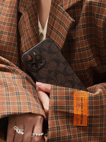 Classic iPhone Case Brown -QB240402-s2 mysite