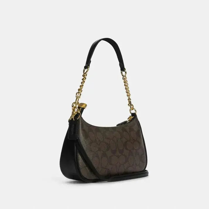 Teri Shoulder Bag In Signature Canvas in Brown-18 mysite