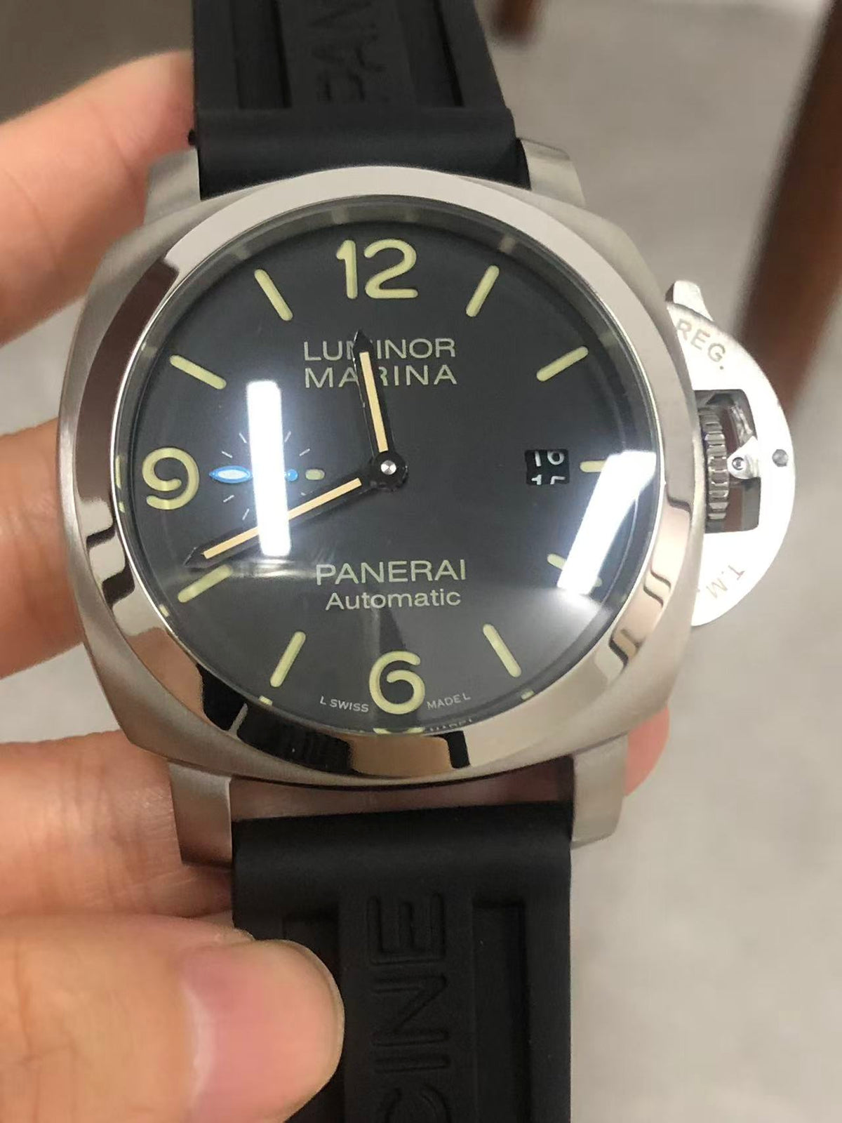 Replica LUMINOR 904L Stainless Steel Automatic Mechanical Watch Mens Watches 45mm