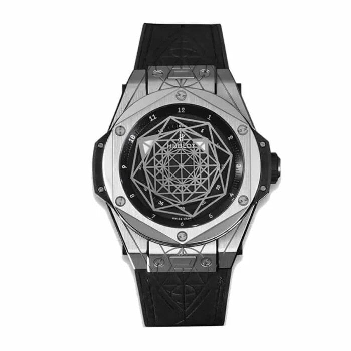 Luxury Automatic Mechanical Watch for Men Stainless Steel Leather Strap Wristwatch