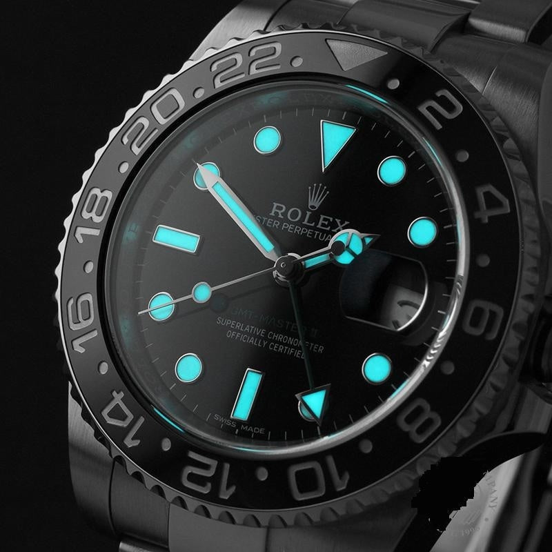 Automatic Watch Replica GMT Master II Full Black 100703