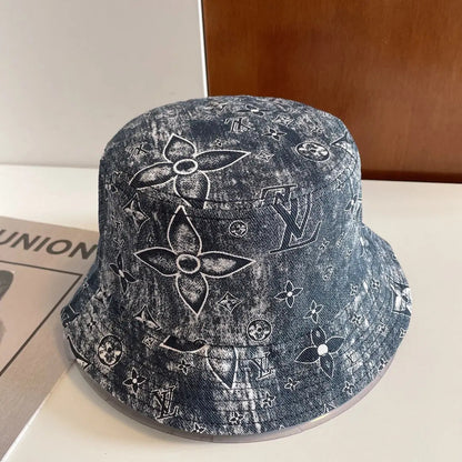 Luxury Monogram Embroidered Bucket Hat-s2 mysite