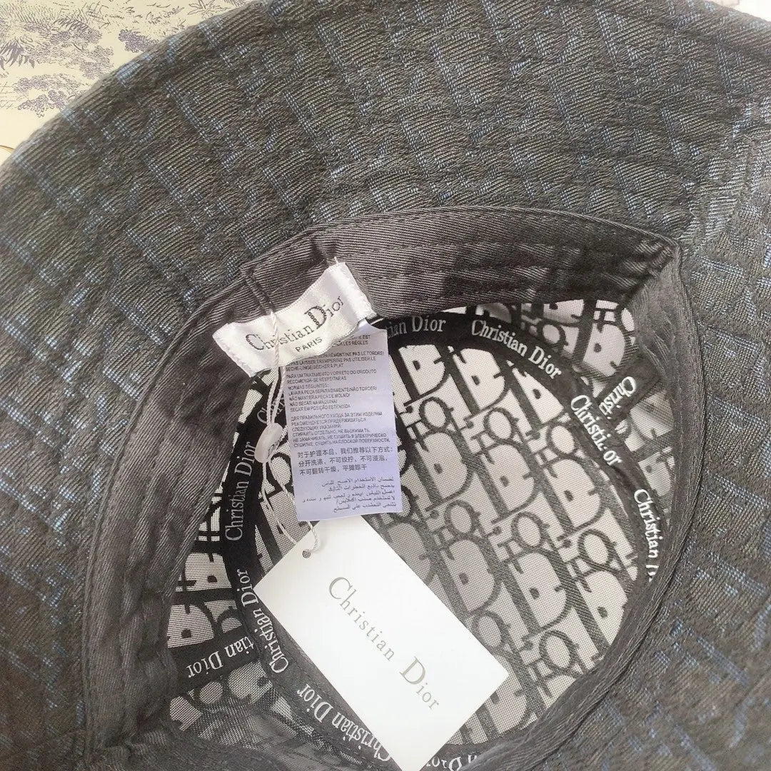 Classic Vintage Lace Flocked Bucket Hat-s2 mysite