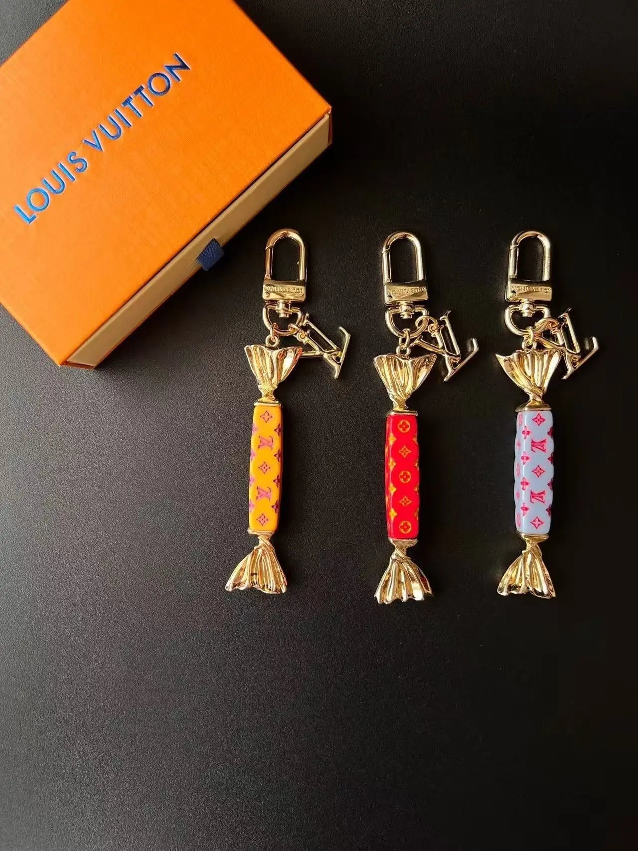 Luxury Lollipop Monogram Bag Charm Keychain-s2 mysite
