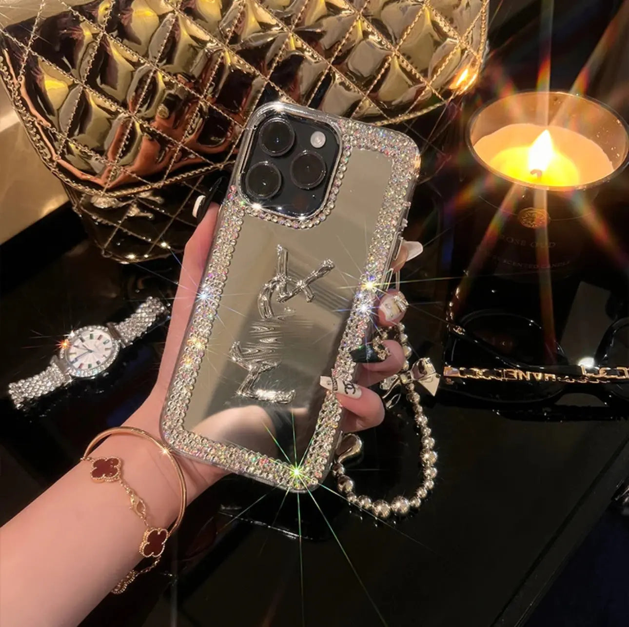 Glamorous Beauty Mirror iPhone Case – Makeup & Style On the Go!-s2 mysite