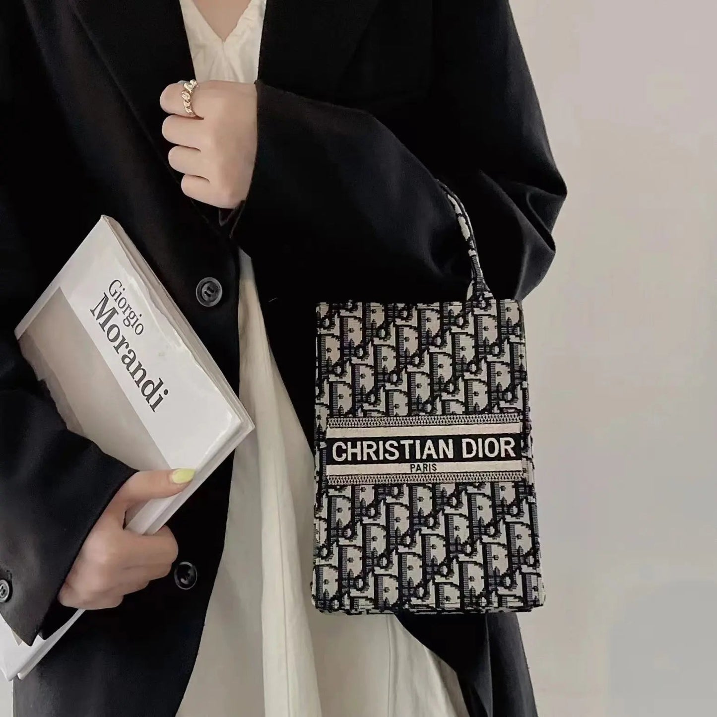 Classic Tote Bag With Crossbody Strap-18 mysite