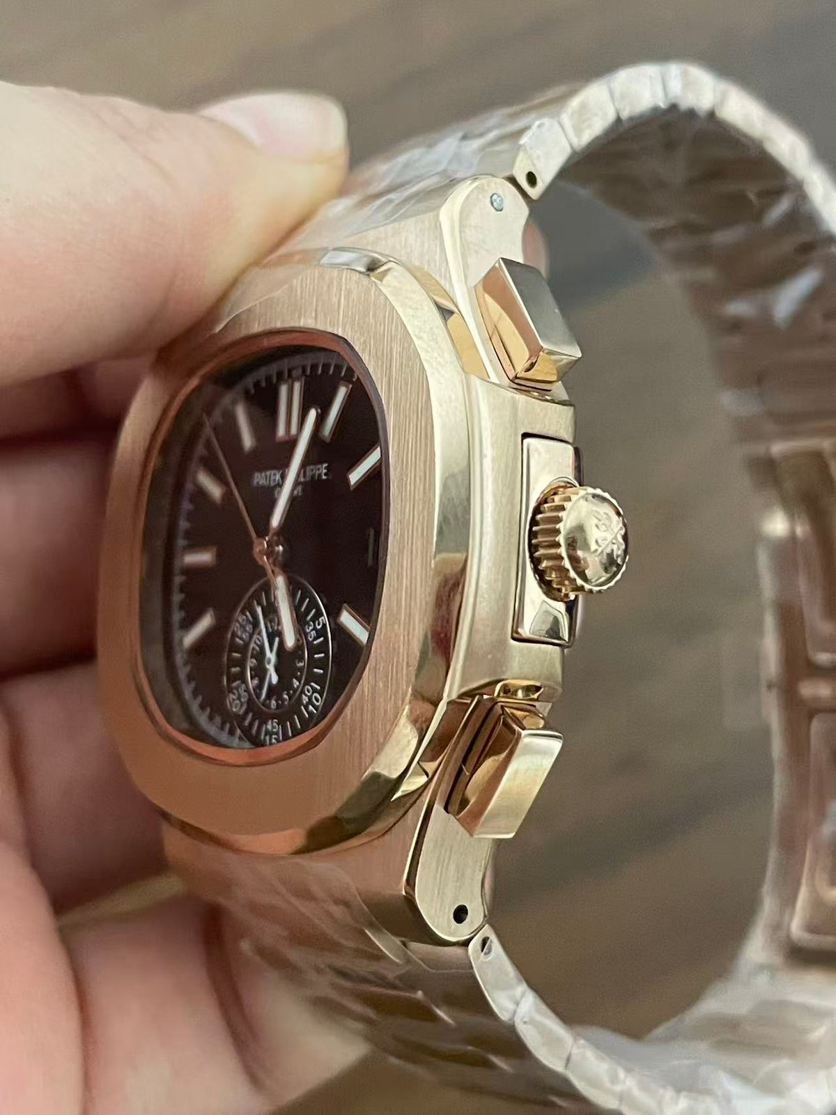Replica NAUTILUS 5980 904l Stainless Steel Automatic Mechanical Watch 39mm