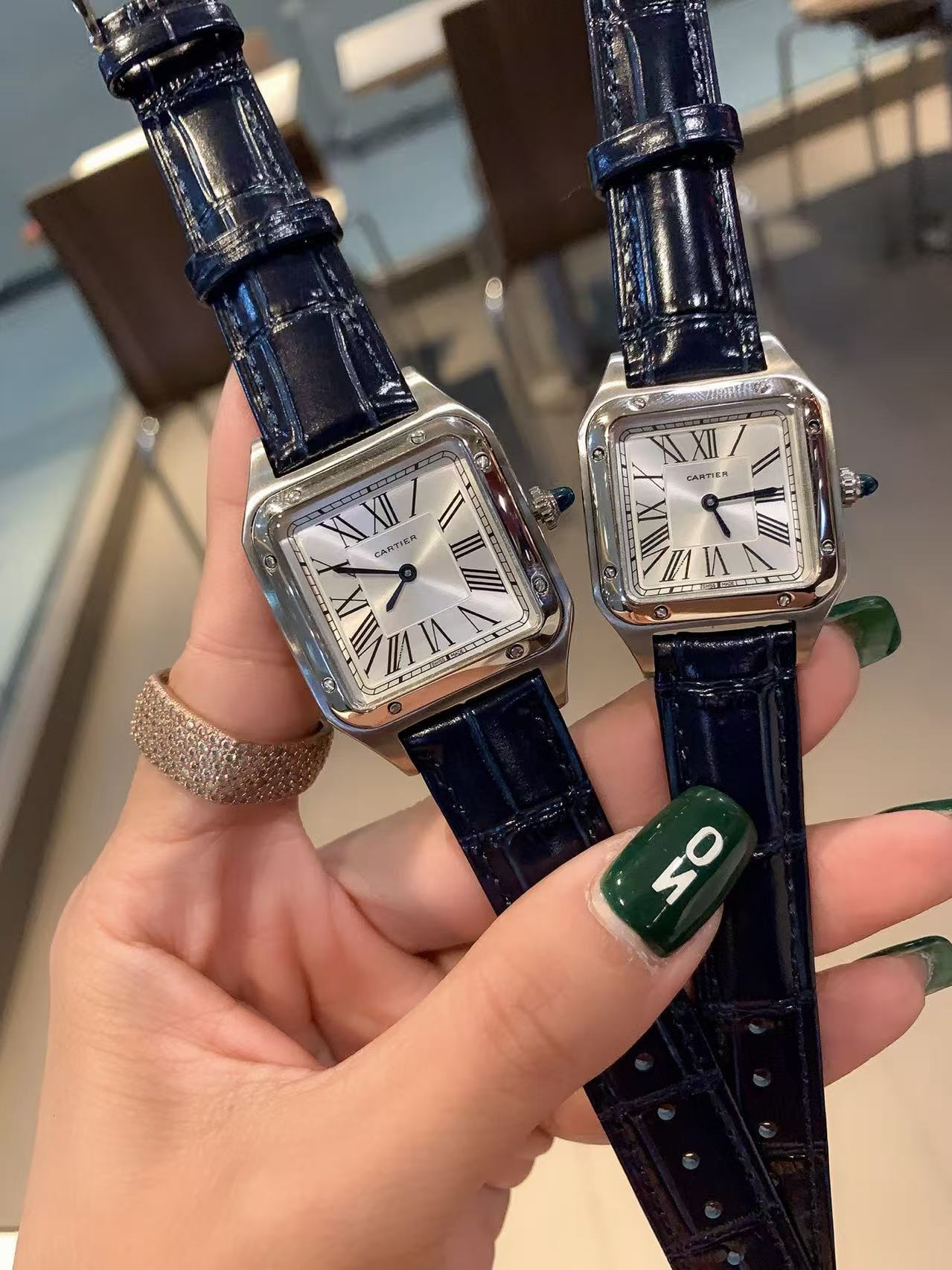 Replica SantosDumont watch WSSA0086 904l Stainless Steel Quartz Watch-1