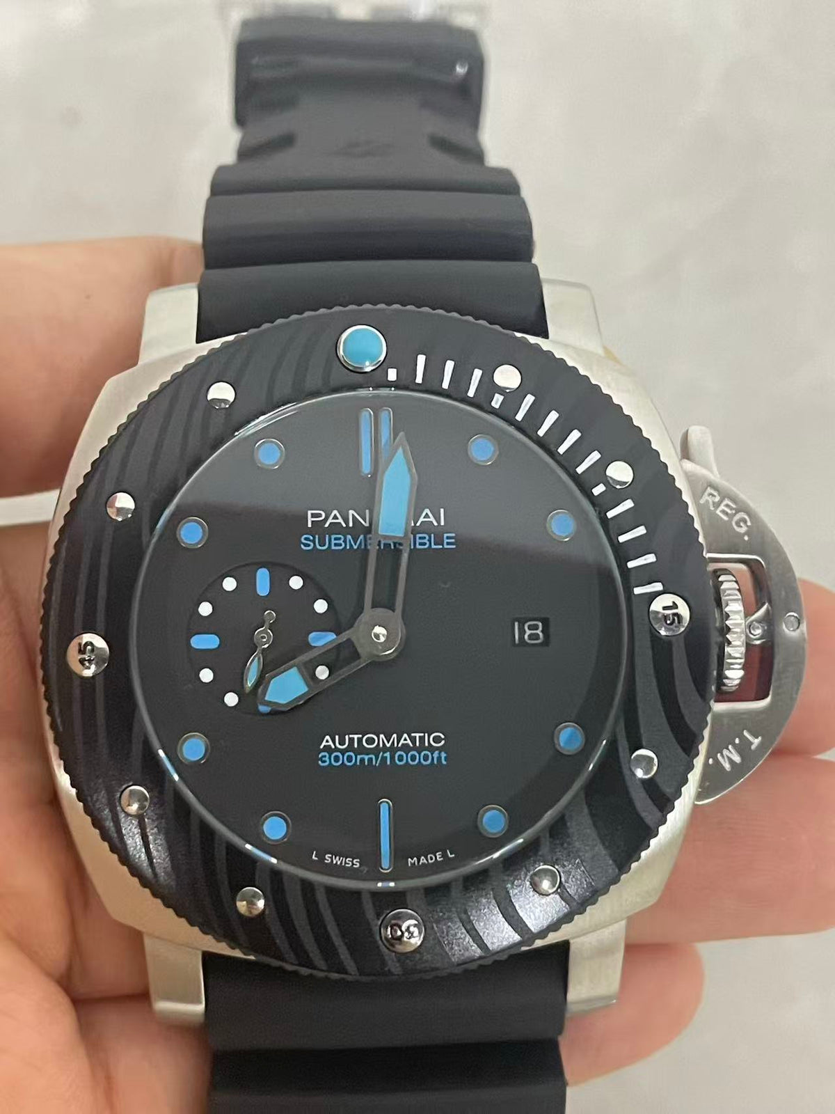 Replica SUBMERSIBLE 904L Stainless Steel Automatic Mechanical Watch Mens Watches 47MM
