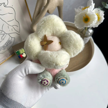 Cute Sunflower Plush Keychain – Vivian Doll Bag Charm for Women, Car & Backpack Decoration-s2 mysite
