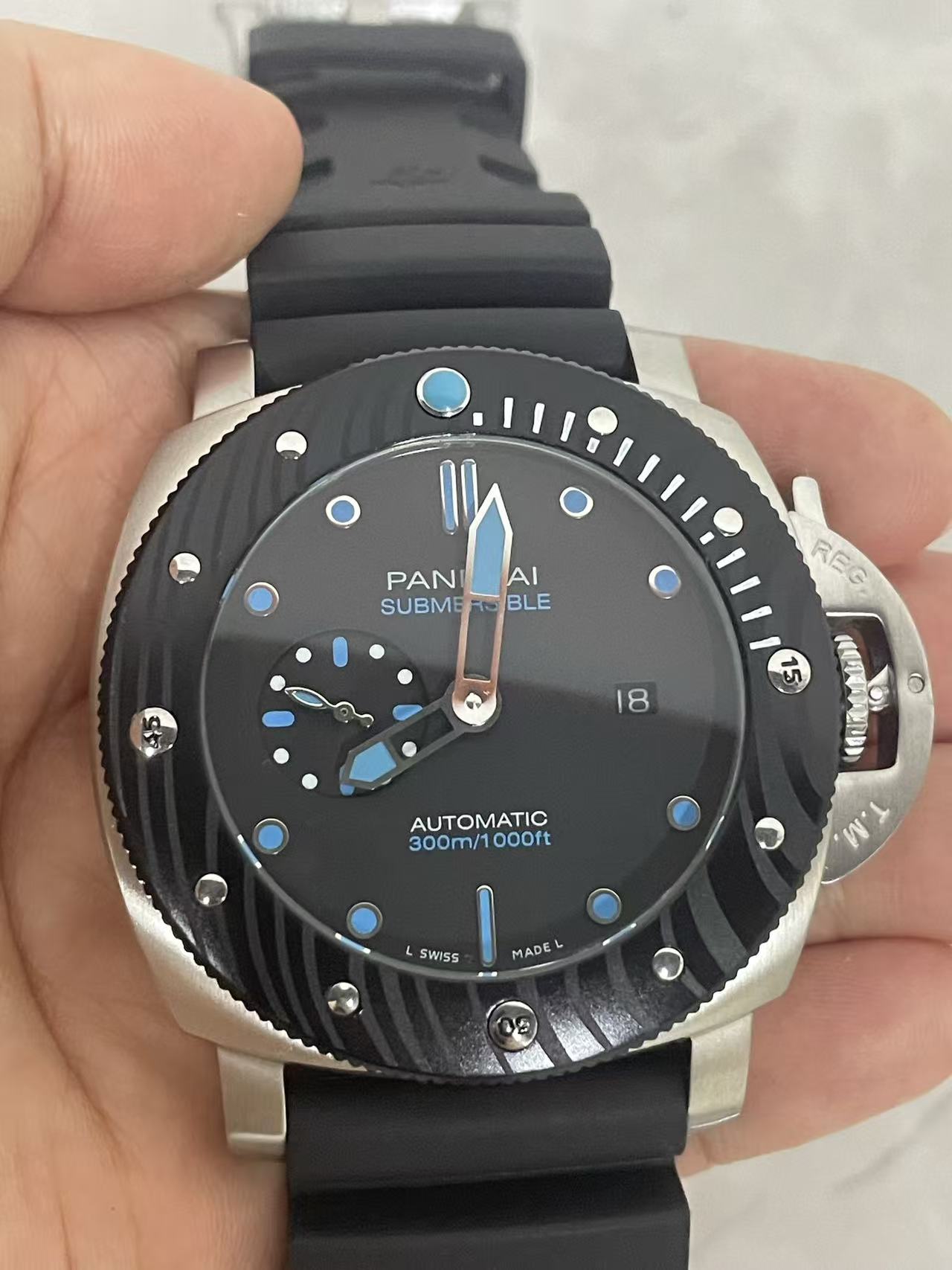 Replica SUBMERSIBLE 904L Stainless Steel Automatic Mechanical Watch Mens Watches 47MM