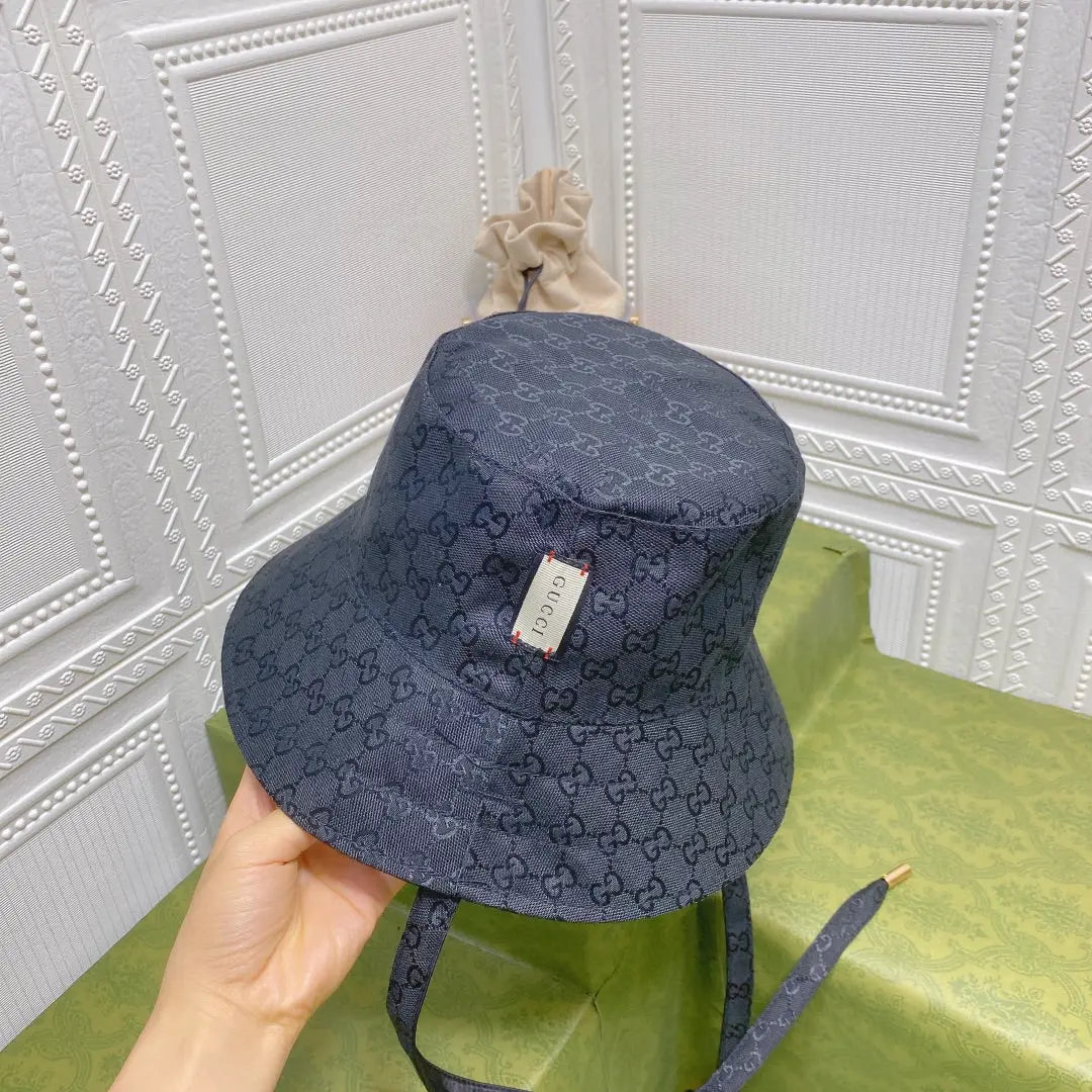 Classic GG Monogram Double-Sided Strap Bucket Hat-s2 mysite