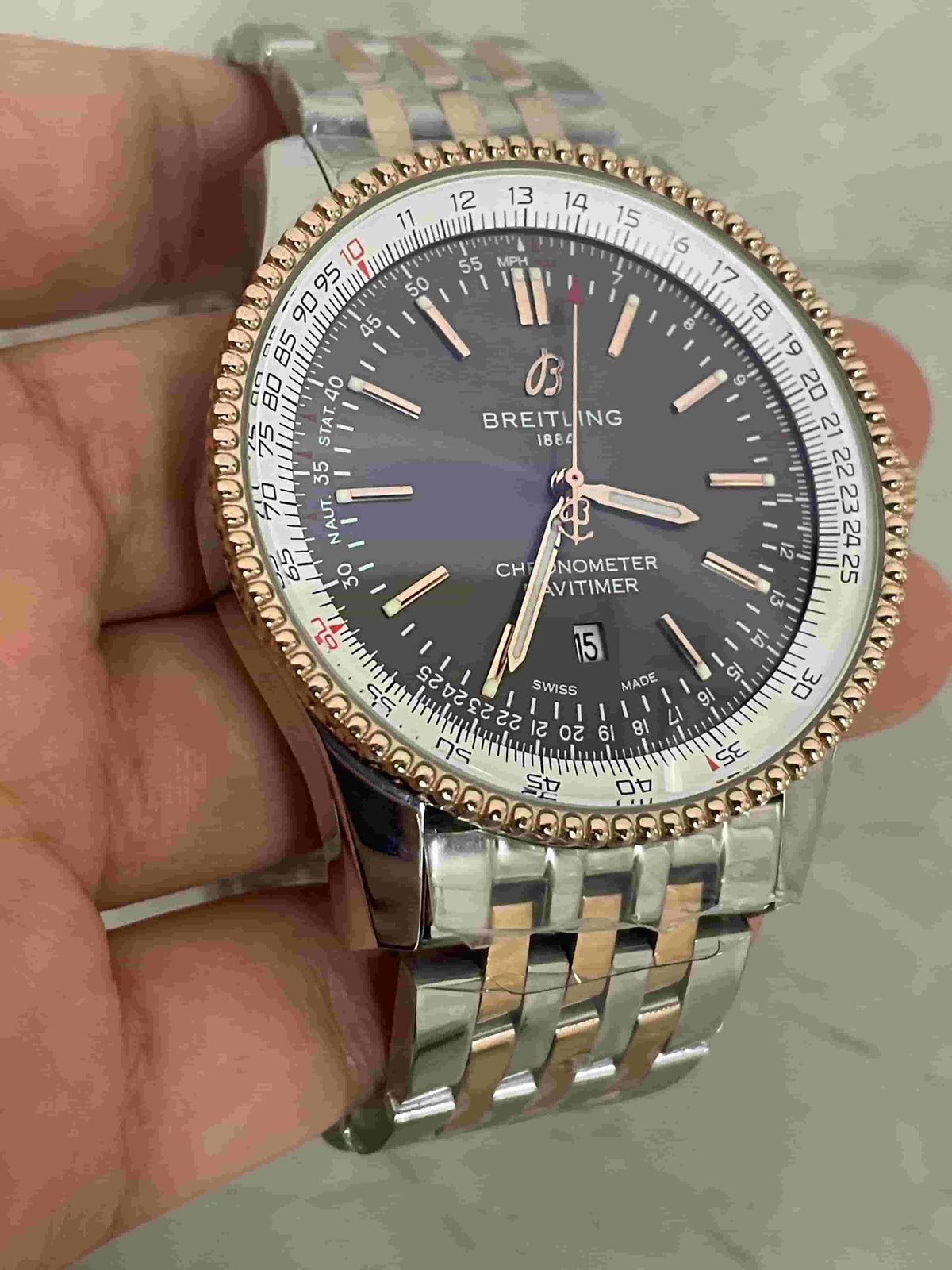 Replica Stainless Steel Japanese Vk63 Quartz Movement Watch BL84