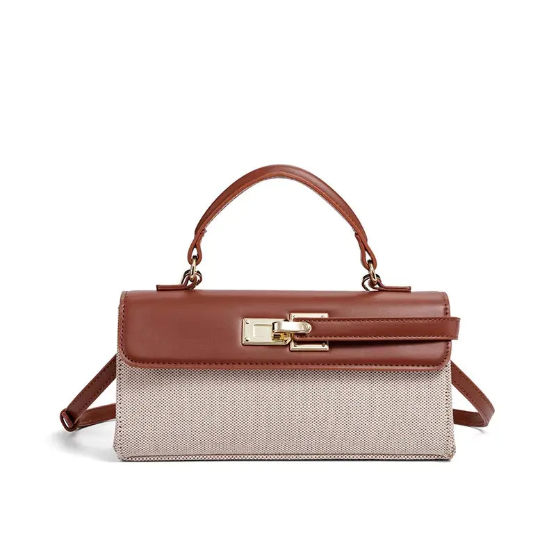 Luxury Brand Lock Design Tote Bag-18 mysite