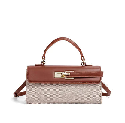 Luxury Brand Lock Design Tote Bag-18 mysite