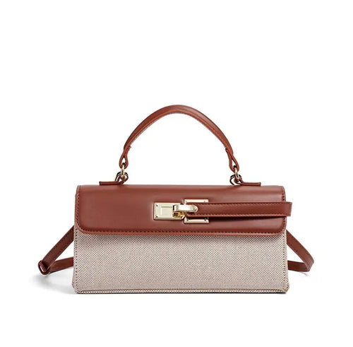 Luxury Brand Lock Design Tote Bag-18 mysite
