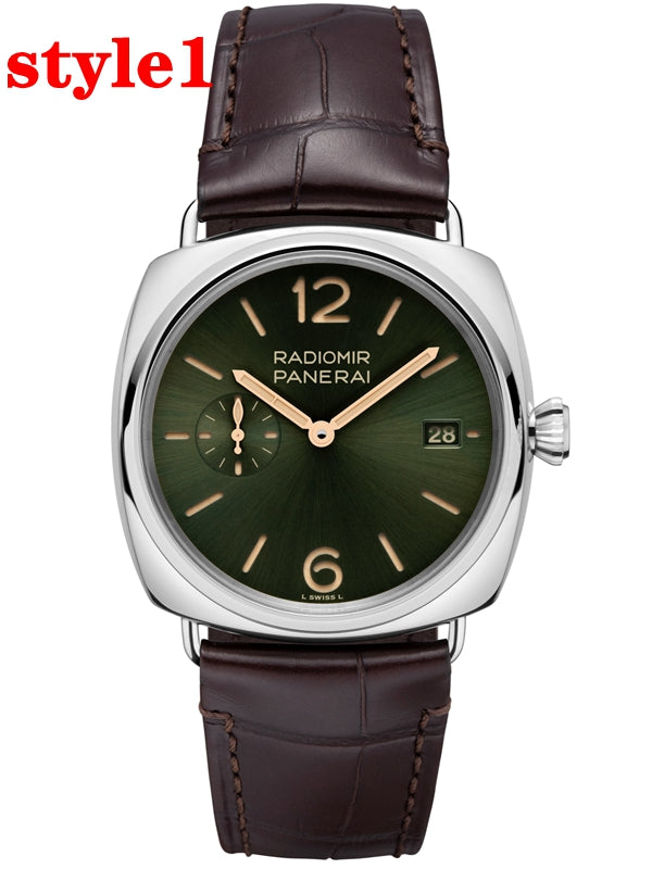 RADIOMIR 904l Stainless Steel Automatic Mechanical Watch Leather Strap Mens Watches 42MM PAM01026