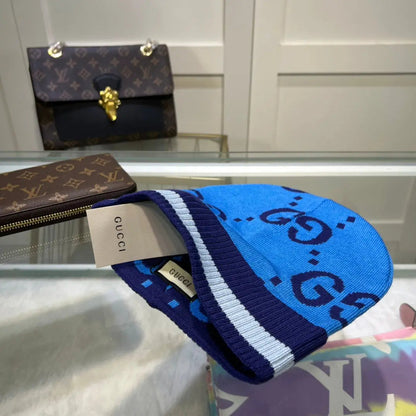 Classic GG Jacquard Wool Knit Beanie | Luxury Designer Winter Hat-s2 mysite