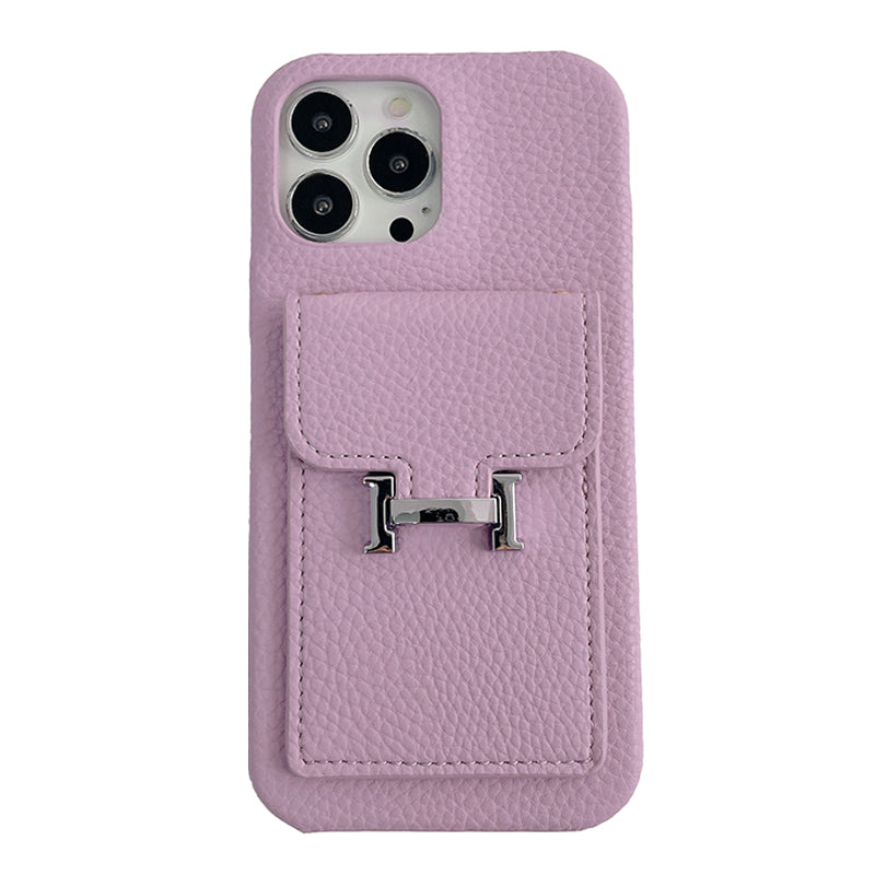 H Card Holder Leather iPhone Case mysite