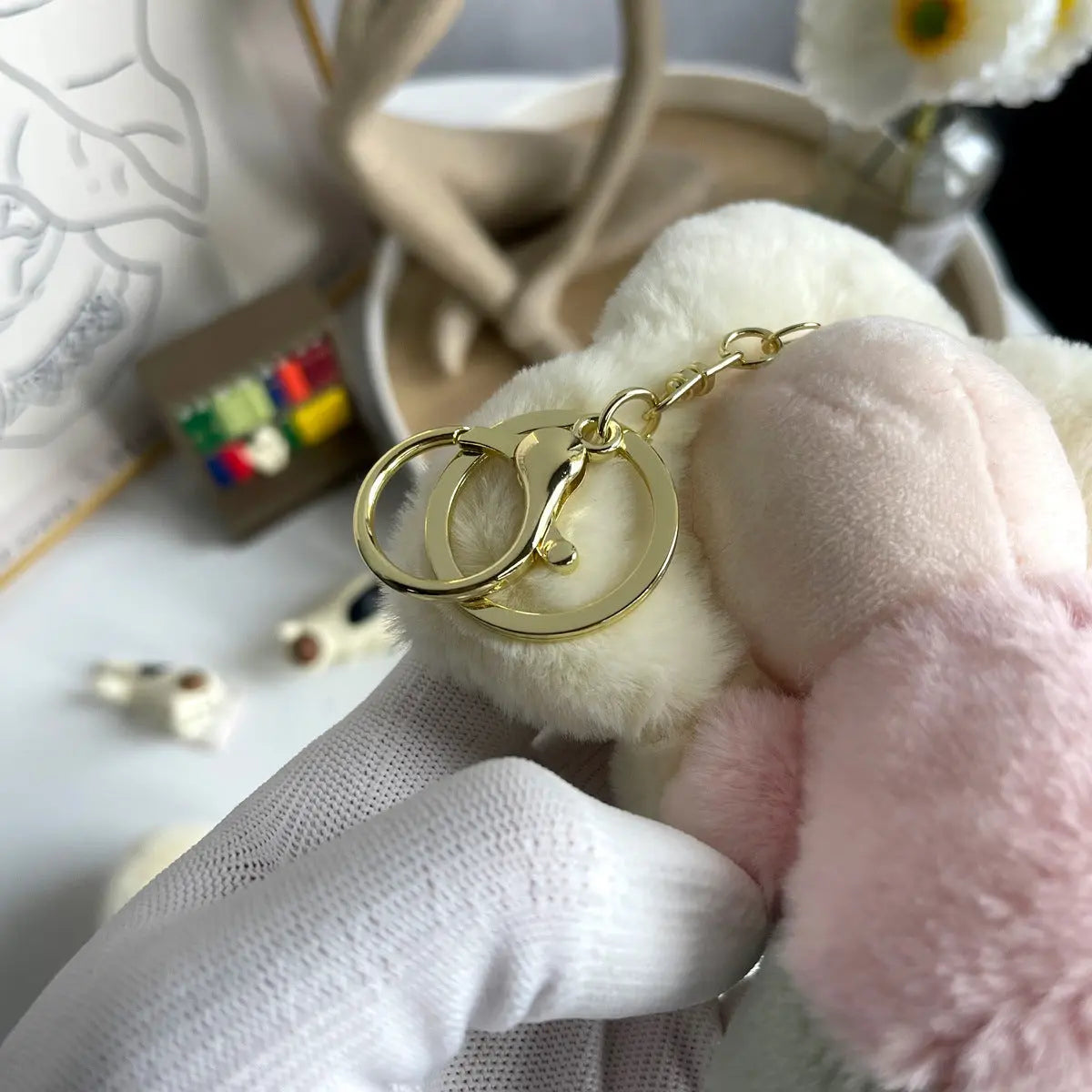 Cute Sunflower Plush Keychain – Vivian Doll Bag Charm for Women, Car & Backpack Decoration-s2 mysite