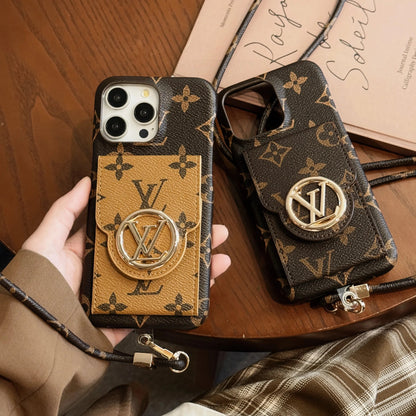 Luxury Card Holder Chain iPhone Case-s2 mysite