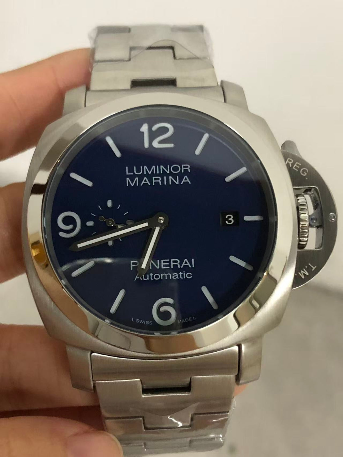 Replica LUMINOR 904L Stainless Steel Automatic Mechanical Watch Mens Watches 47mm