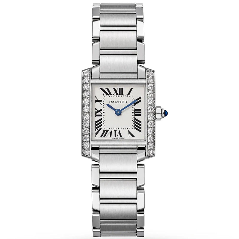 Replica Tank 904l Stainless Steel Quartz Watch 26mm/22mm-1