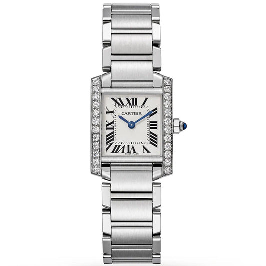 Replica Tank 904l Stainless Steel Quartz Watch 26mm/22mm