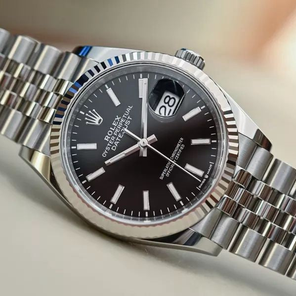 Automatic Watch for Men Replica DateJust Gold Black Dial 40mm R061202