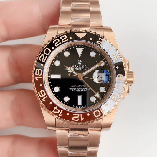 Automatic Watch Replica GMT Master II ALLROSE Black 100710
