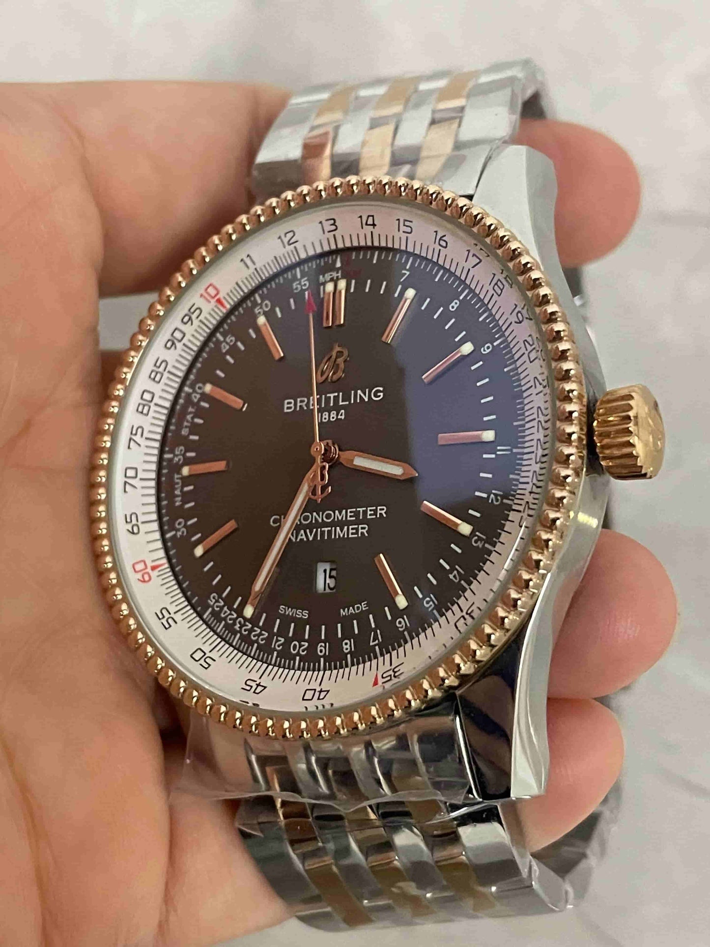 Replica Stainless Steel Japanese Vk63 Quartz Movement Watch BL84