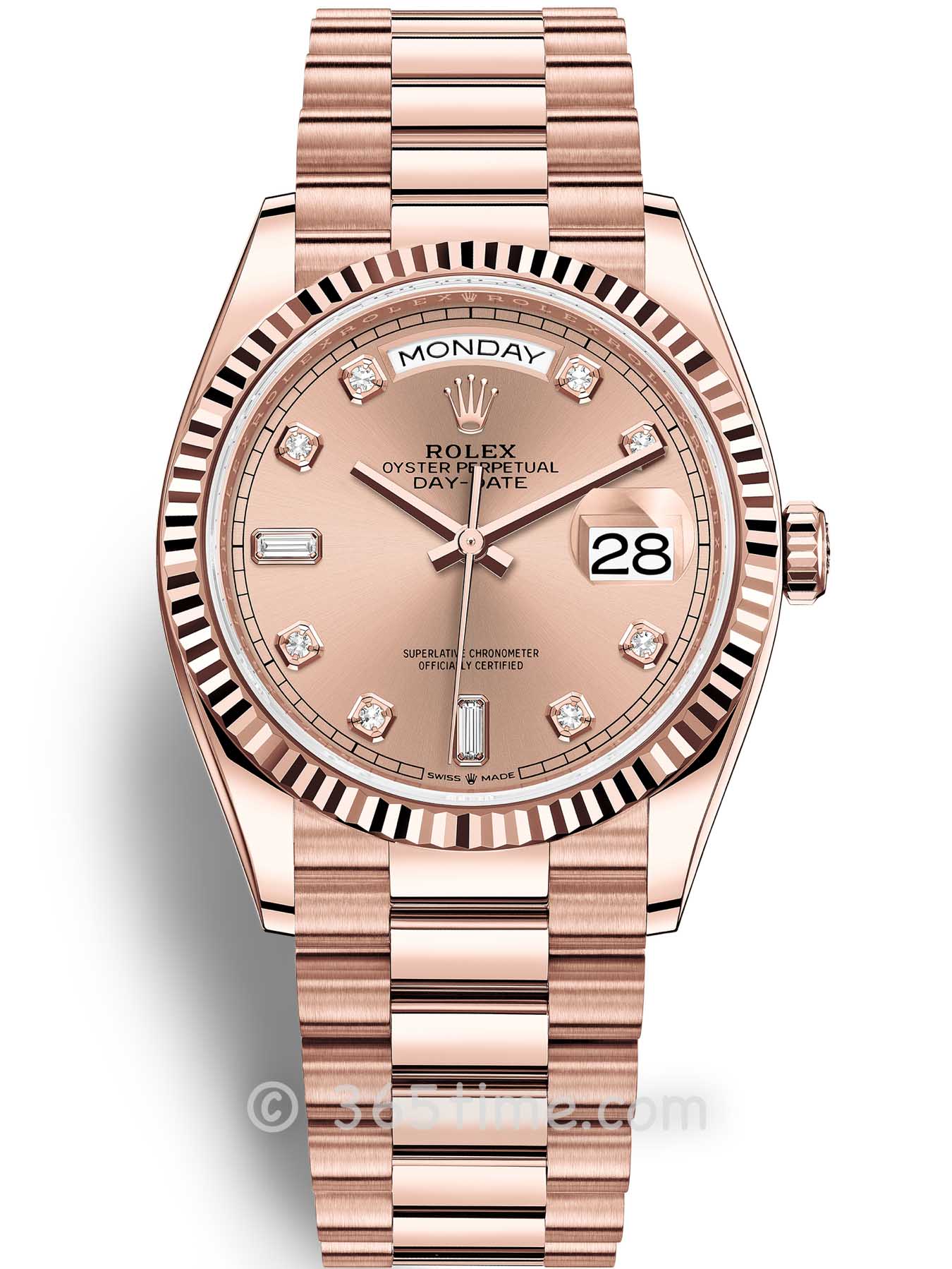 40mm Automatic Watch Replica Daydate Rose Belt 061314