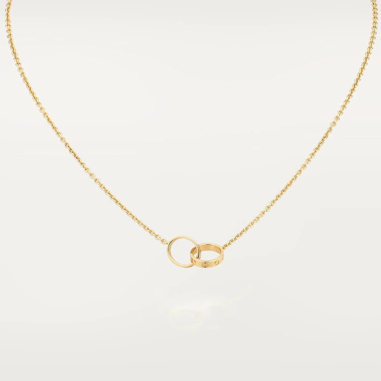 LOVE NECKLACE DOUBLE RING GOLD mysite