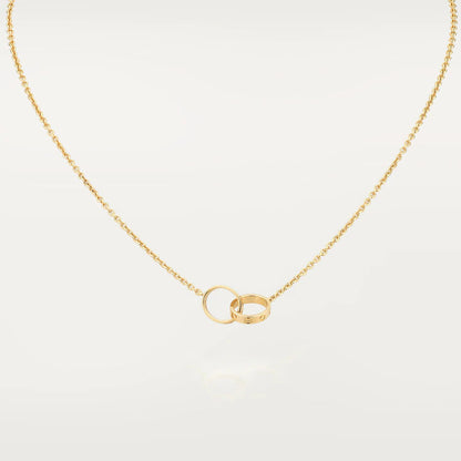 LOVE NECKLACE DOUBLE RING GOLD mysite