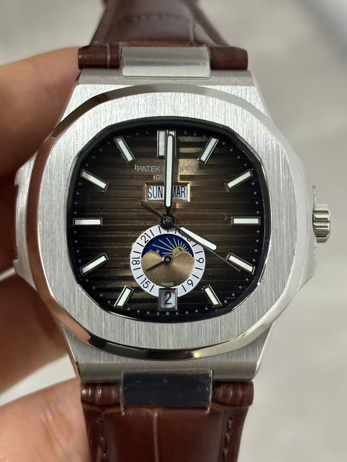 Replica NAUTILUS Stainless Steel Automatic Mechanical Watch 40mm