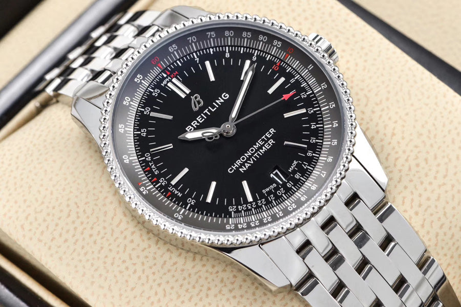 Replica Aviation Timing B01 46MM Stainless Steel Watch