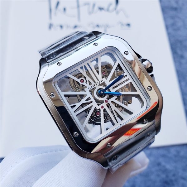 Replica Santos 904l Stainless Steel Quartz Watch 38mm-1