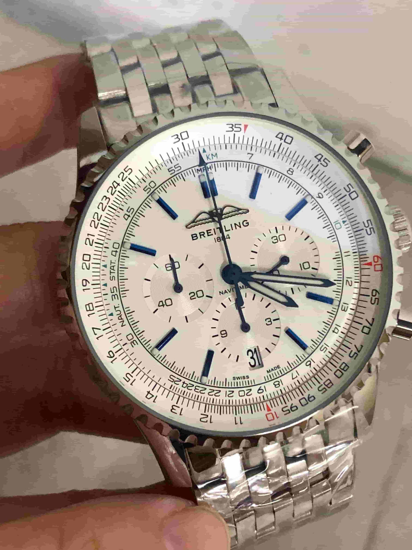 Replica Stainless Steel Japanese Vk Quartz Movement Watch BL206