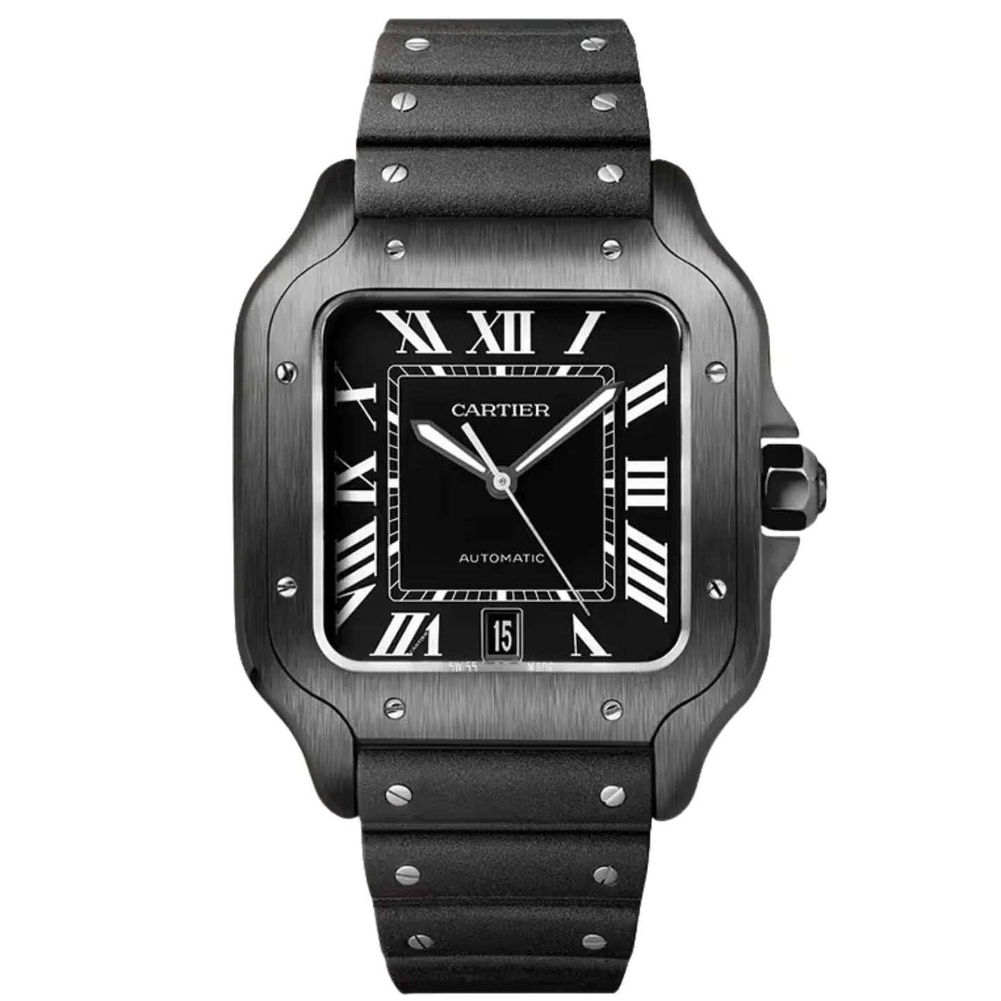Replica Santos 904l Stainless Steel Automatic Mechanical Watch 39mm-1