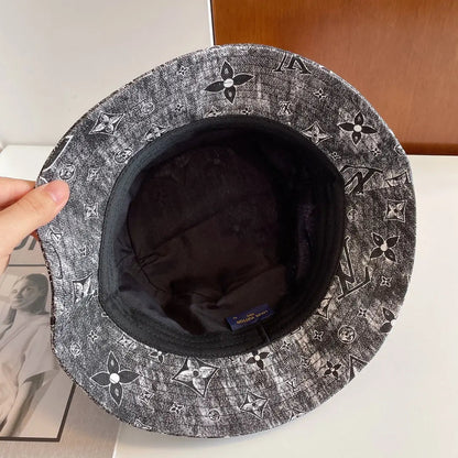 Luxury Monogram Embroidered Bucket Hat-s2 mysite
