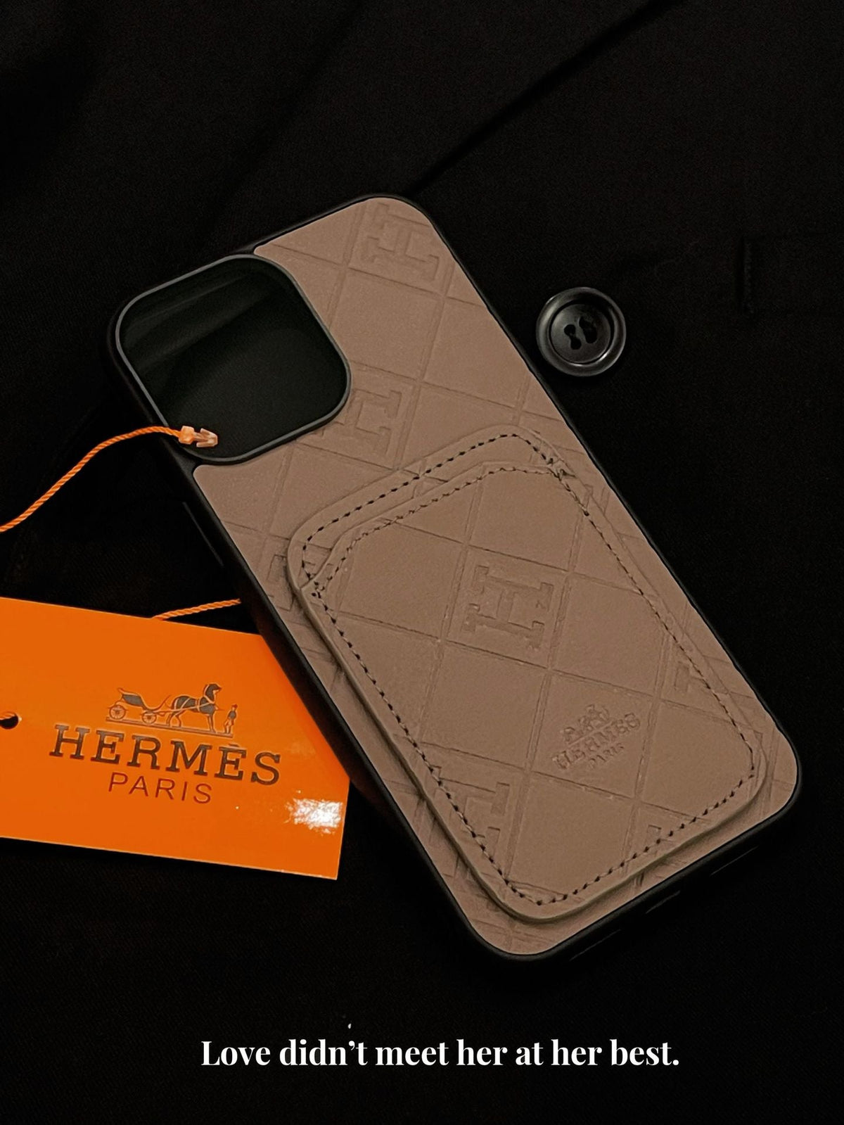 H Leather Card Holder iPhone Case mysite