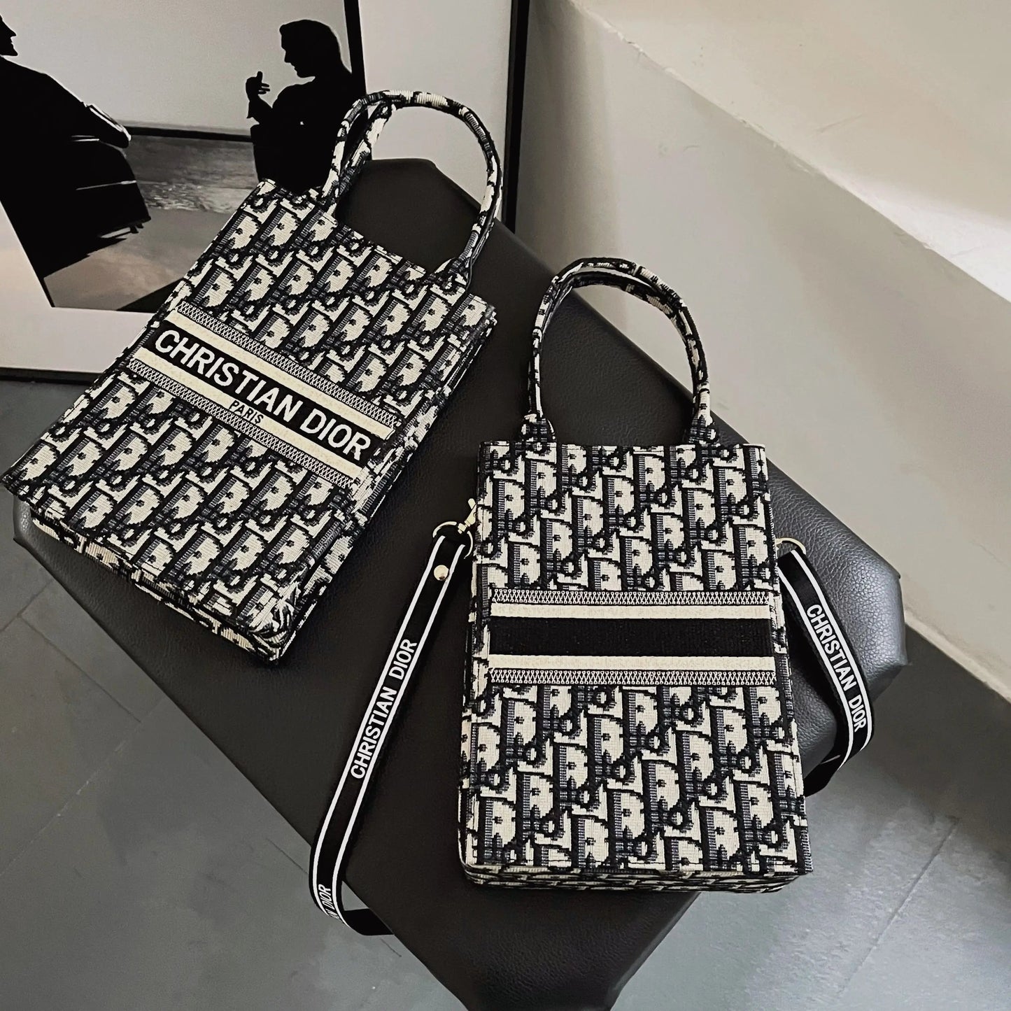 Classic Tote Bag With Crossbody Strap-18 mysite